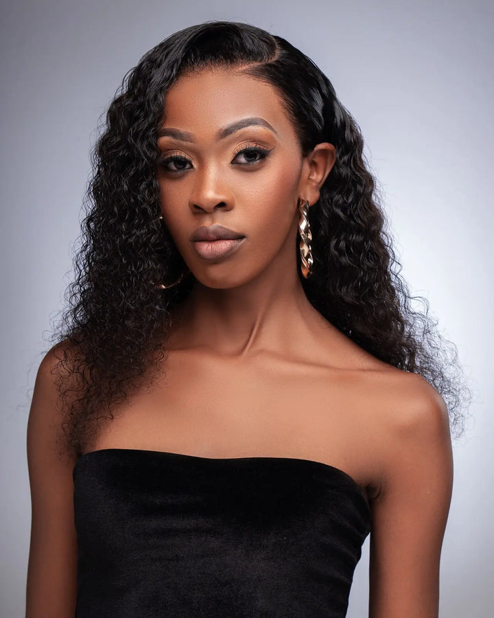 Deep Curl 13x6 Lace Frontal Wig – 18 Inch (100% Virgin Human Hair) - My Princess Hair